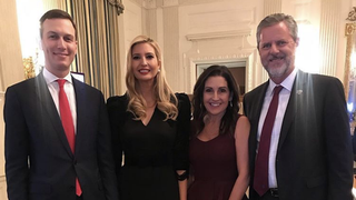 Ivanka Trump Goes for Bold Red Lip While Posing With Anti-LGBTQ Bigot Who Wants Guns on College Campuses